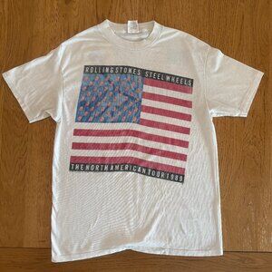 Vintage Rolling Stones The Steel Wheels North American Tour 1989 Size Large